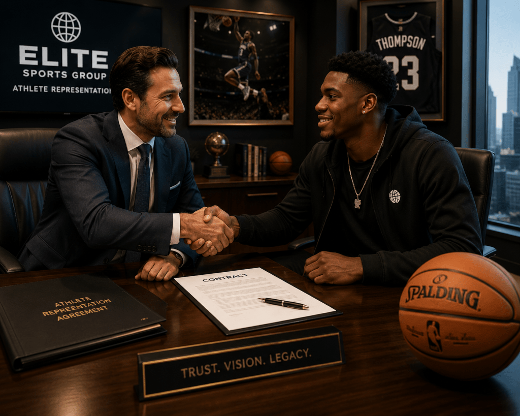 Legal representation for basketball agents